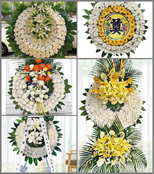 广东广州市花都区花东镇永光村花圈速递
